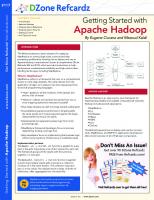Cheat Sheets – Apache hadoop