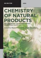 Chemistry of Natural Products: Phytochemistry and Pharmacognosy of Medicinal Plants
 9783110595895