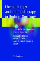Chemotherapy and Immunotherapy in Urologic Oncology: A Guide for the Advanced Practice Provider [1st ed.]
 9783030520205, 9783030520212