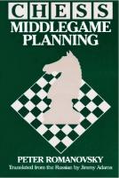Chess Middlegame Planning [3 ed.]
 0939298805, 9780939298808