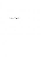 Childhood Bilingualism : Research on Infancy Through School Age [1 ed.]
 9781853598715, 9781853598708