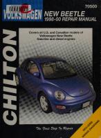 Chilton's Volkswagen New Beetle 1998-00 Repair Manual
 1563924633, 9781563924637