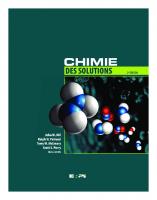 Chimie des solutions [2e éd. ed.]
 9782761324335, 2761324331