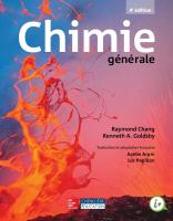 Chimie générale [4e édition ed.]
 2765106800, 9782765106807