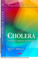 Cholera: Symptoms, Diagnosis and Treatment: Symptoms, Diagnosis and Treatment [1 ed.]
 9781611221510, 9781617617898