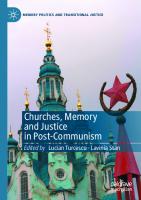 Churches, Memory and Justice in Post-Communism (Memory Politics and Transitional Justice)
 3030560627, 9783030560621