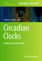 Circadian Clocks: Methods and Protocols [1st ed.]
 9781071603802, 9781071603819