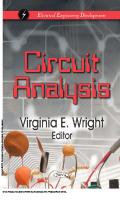 Circuit Analysis [1 ed.]
 9781617287039, 9781617281068
