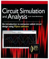 Circuit Simulation and Analysis: An introduction to Computer-Aided Circuit Design Using PSpice Software
 1625950055, 9781625950055