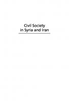 Civil Society in Syria and Iran: Activism in Authoritarian Contexts
 9781685850524