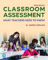 Classroom Assessment: What Teachers Need to Know
 0138170932, 9780138170936