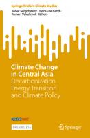 Climate Change in Central Asia: Decarbonization, Energy Transition and Climate Policy
 3031298306, 9783031298301