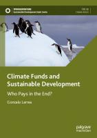Climate Funds and Sustainable Development: Who Pays in the End? (Sustainable Development Goals Series)
 3031502175, 9783031502170