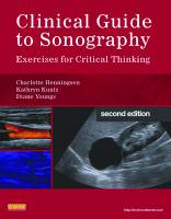 Clinical guide to sonography : exercises for critical thinking [2nd ed.]
 9780323091640, 0323091644