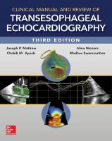 Clinical manual and review of transesophageal echocardiography [Third ed.]
 9780071830232, 0071830235