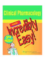 Clinical Pharmacology Made Incredibly Easy!. [3 ed.]
 9780781789387, 0781789389