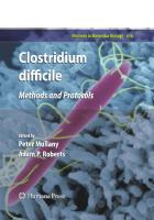Clostridium difficile: Methods and Protocols (Methods in Molecular Biology, 646)
 1603273646, 9781603273640