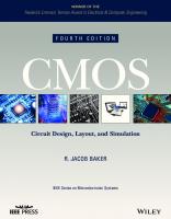 CMOS: Circuit Design, Layout, and Simulation [4 ed.]
 1119481511, 9781119481515