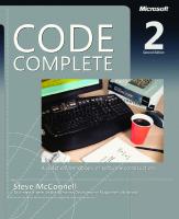 Code Complete: A Practical Handbook of Software Construction [2 ed.]
 0735619670, 2004049981
