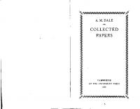 Collected Papers
 0521047633, 9780521047630