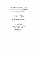Collected Works of C.G. Jung - Supplements. Collected Works of C. G. Jung, Supplementary Volume A: The Zofingia Lectures
 9780691214597