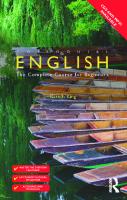 Colloquial English: The Complete Course for Beginners [Book] [2nd ed.]
 9780415831390,  9780415831406,  9780203489499,  9780415831420,  9780415831413