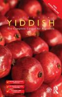 Colloquial Yiddish: The Complete Course for Beginners [Paperback ed.]
 113896042X, 9781138960428