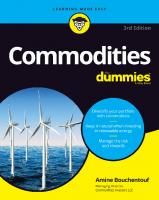 Commodities For Dummies (For Dummies (Business & Personal Finance)) [3 ed.]
 1394155158, 9781394155156