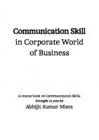 Communication Skill in Corporate World of Business: A comprehenshive book. (Diploma in Business Process Outsourcing (BPO))