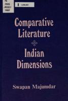 Comparative Literature : Indian Dimensions