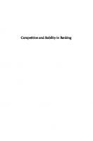 Competition and Stability in Banking: The Role of Regulation and Competition Policy
 9781400880904