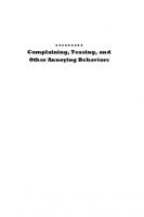 Complaining, Teasing, and Other Annoying Behaviors
 9780300128741