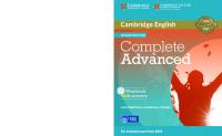 Complete Advanced Workbook with Answers with Audio CD [2 ed.]
 1107675170, 9781107675179