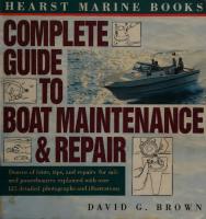 Complete Guide To Boat Maintenance & Repair [1 ed.]
 0688119328, 9780688119324