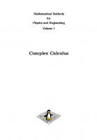 Complex Calculus: Mathematical Methods for Physics and Engineering - Volume 1
 9781793012050, 1793012059