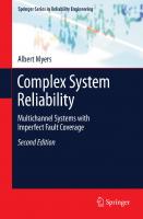 Complex System Reliability (Springer Series in Reliability Engineering)
 1849964130, 9781849964135