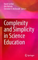 Complexity and Simplicity in Science Education
 3030790835, 9783030790837