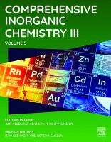 Comprehensive Inorganic Chemistry III. Volume 5: Inorganic Materials Chemistry [5, 3 ed.]
 9780128231449