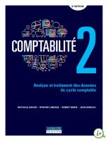 Comptabilité : analyse et traitement des données du cycle comptable [2, 8e édition. ed.]
 9782765055648, 2765055645, 9782765056355, 2765056358
