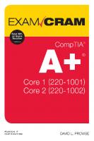 Comptia A+ Core 1 (220-1001) and Core 2 (220-1002) Exam Cram [2 ed.]
 0789760576, 9780789760579