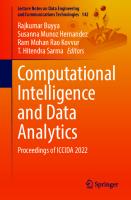Computational Intelligence and Data Analytics: Proceedings of ICCIDA 2022 (Lecture Notes on Data Engineering and Communications Technologies, 142)
 9811933901, 9789811933905