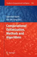 Computational Optimization, Methods and Algorithms (Studies in Computational Intelligence, 356)
 9783642208584, 3642208584