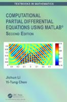 Computational Partial Differential Equations Using MATLAB® (Textbooks in Mathematics) [2 ed.]
 0367217740, 9780367217747