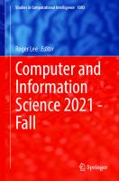 Computer and Information Science 2021 - Fall (Studies in Computational Intelligence, 1003)
 3030905276, 9783030905279