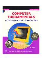 Computer fundamentals : architecture and organisation [4 ed.]
 9781281752406, 1281752401, 9786611752408, 6611752404, 9788122420432, 8122420435, 9788122424461, 8122424465