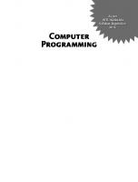 Computer Programming
 9789352603886, 9352603885