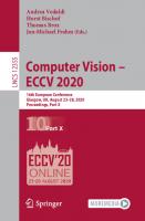 Computer Vision – ECCV 2020: 16th European Conference, Glasgow, UK, August 23–28, 2020, Proceedings, Part X [1st ed.]
 9783030586065, 9783030586072
