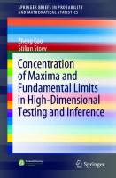 Concentration of Maxima and Fundamental Limits in High-Dimensional Testing and Inference (SpringerBriefs in Probability and Mathematical Statistics)
 3030809633, 9783030809638