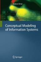 Conceptual Modeling of Information Systems
 3540393897, 9783540393894