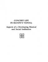 Concert life in Haydn's Vienna: aspects of a developing musical and social institution
 9780918728838